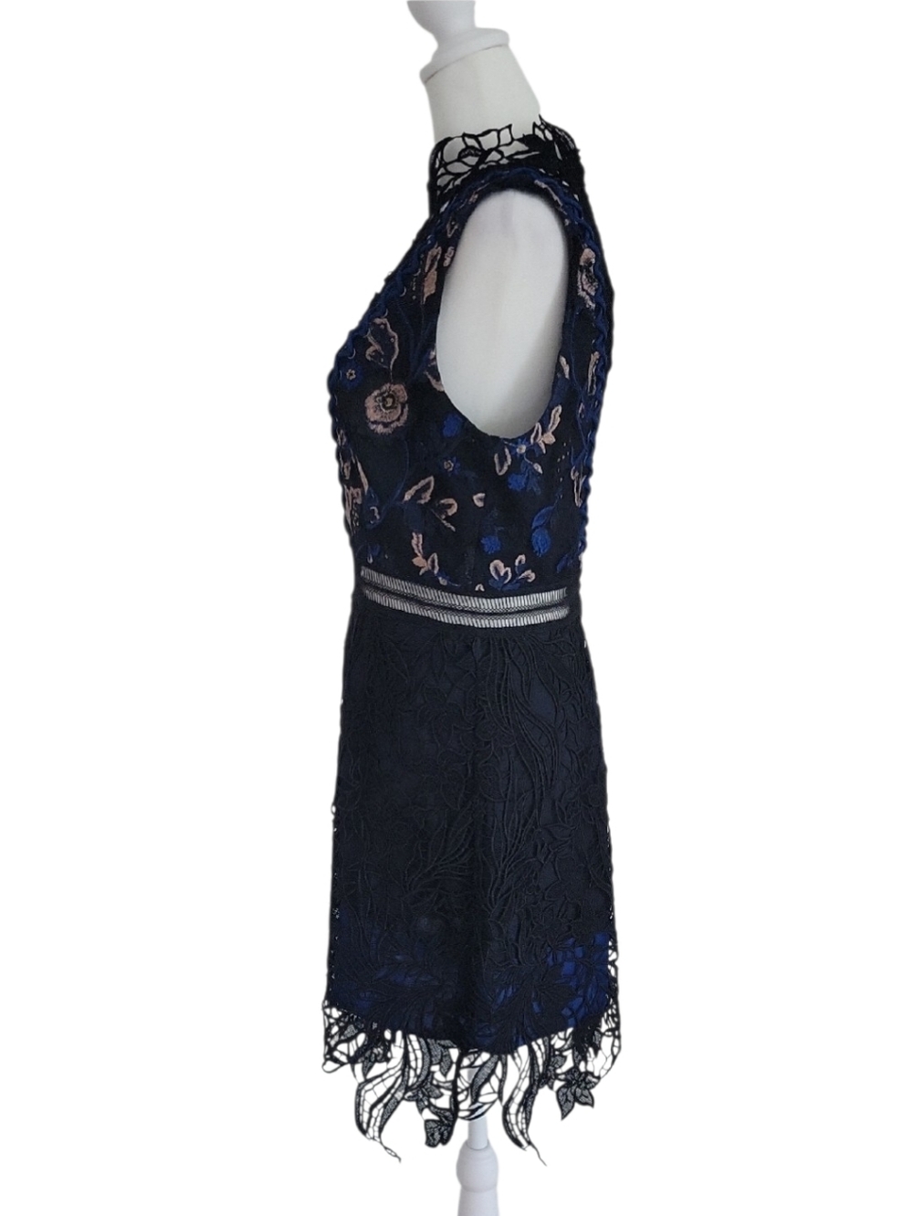 Self-Portrait Clementine  Black Lace Dress Size 8 - Picture 8 of 16